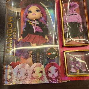 Rainbow High Fashion Doll with Accessories - Purple and Pink